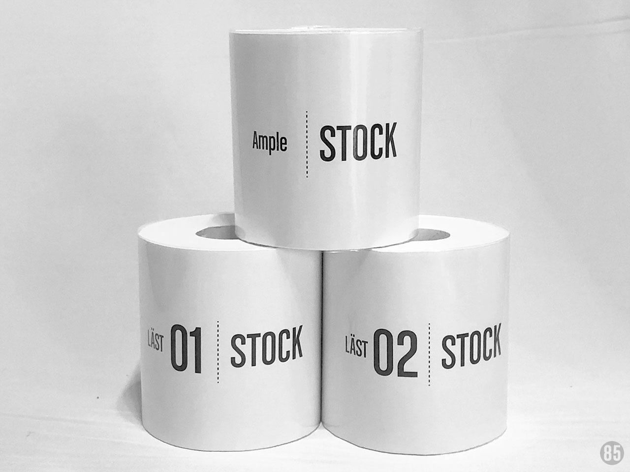 トイレットペーパーカバー 白 stockシリーズ